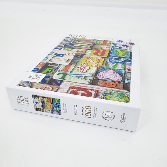 Belvedere Prestige Collection 1000 Piece Puzzle Alphabet Abstract Colorful - Picture 8 of 9